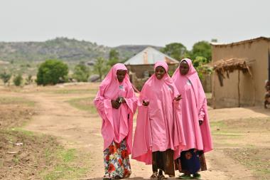 Hadiza with other members of her Change Agent group. Photo: Women for Women International