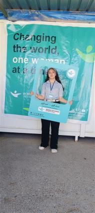 Adolescent girl at WFWI center in Erbil